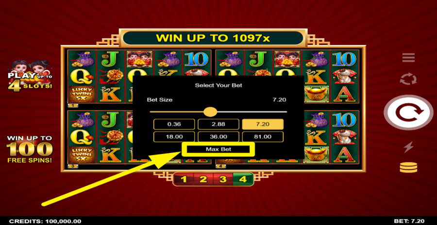 Lucky Twins 5x 4tune Reels Max Bet