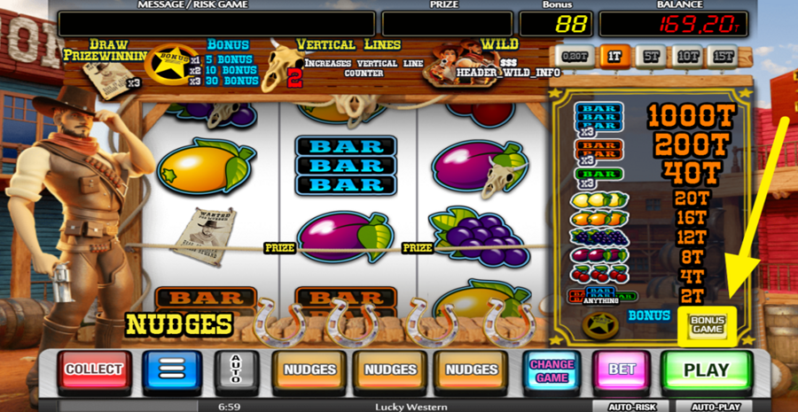Lucky Western Bonus Game