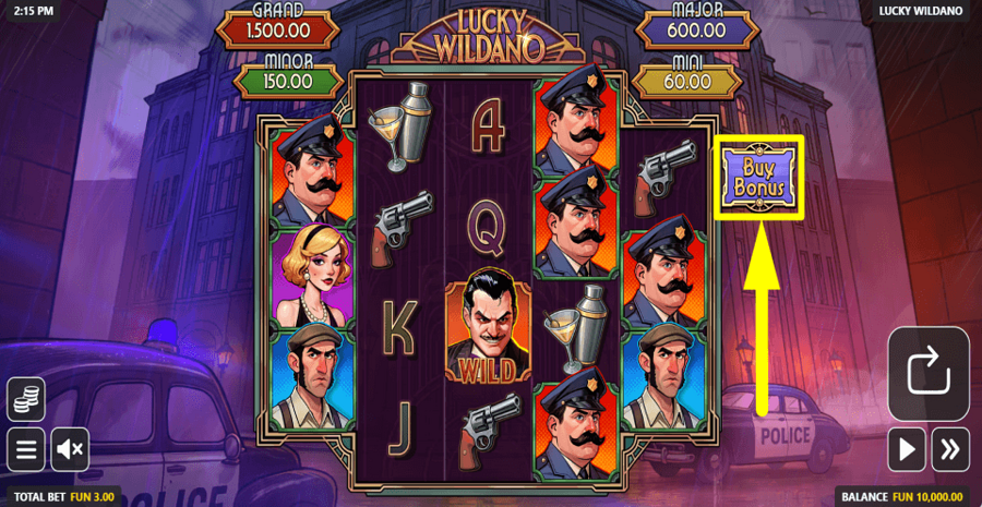 Lucky Wildano Buy Feature