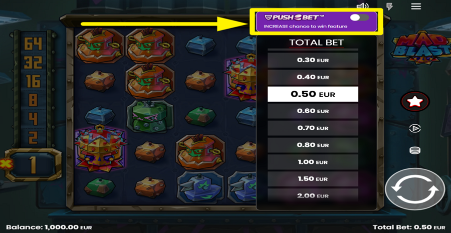 Mad Blast Push Bet