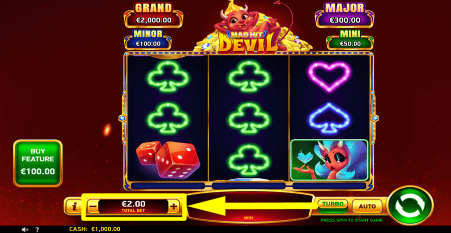 Mad Hit Devil Bet Value