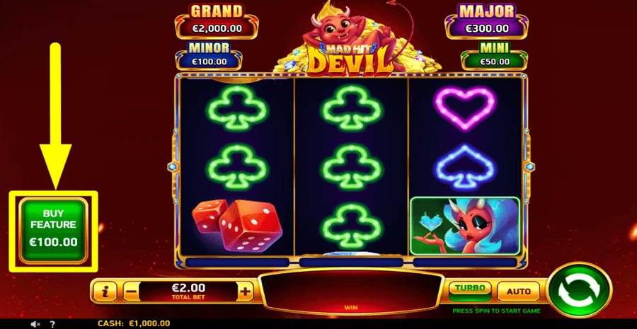 Mad Hit Devil Buy Feature