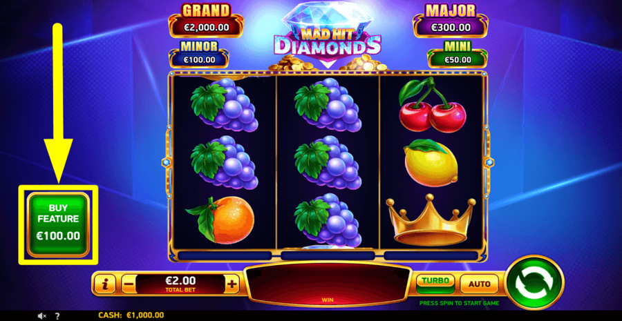 Mad Hit Diamonds Buy Feature