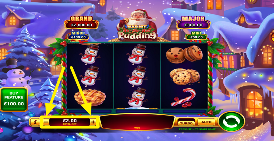 Mad Hit Ho Ho Hot Pudding Adjust Bet