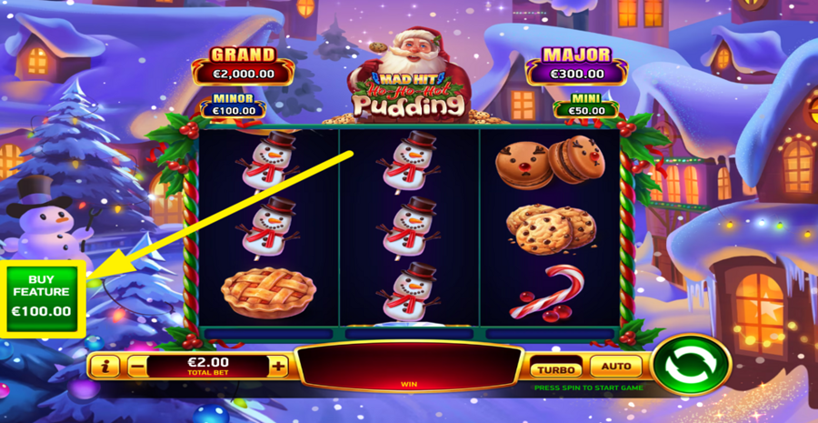 Mad Hit Ho Ho Hot Pudding Buy Bonus