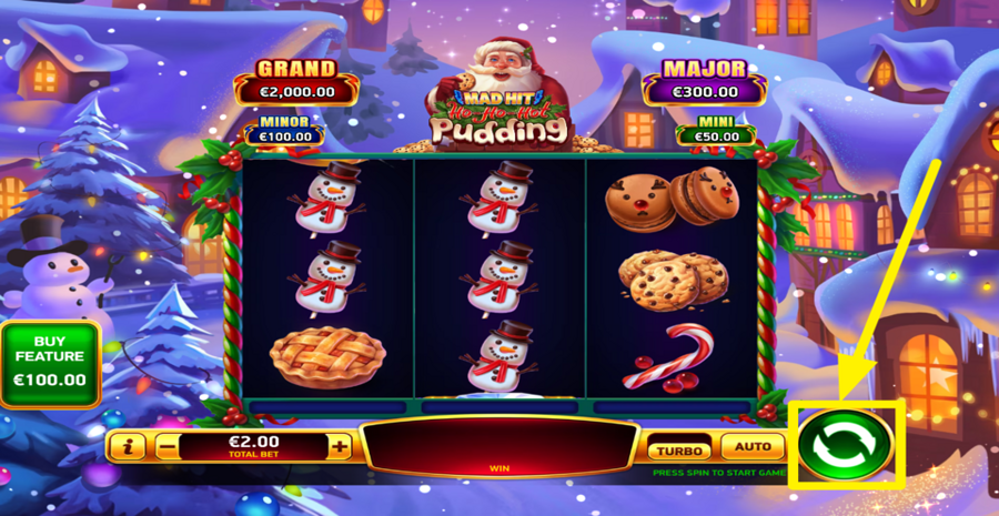 Mad Hit Ho Ho Hot Pudding Spin