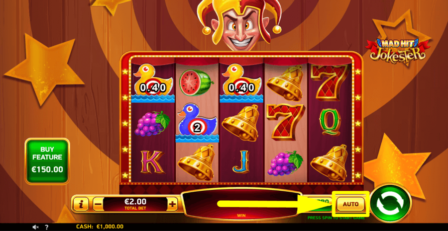 Mad Hit Jokester Autoplay Feature