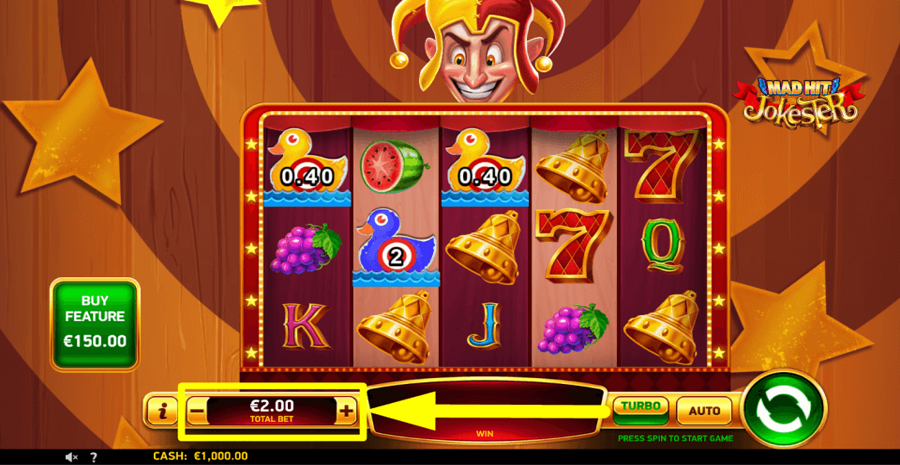 Mad Hit Jokester Bet Value