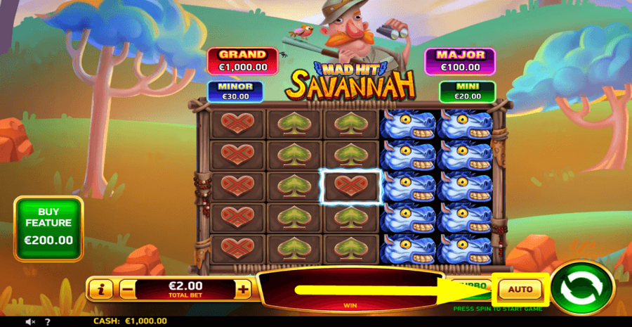 Mad Hit Savannah Autoplay Feature
