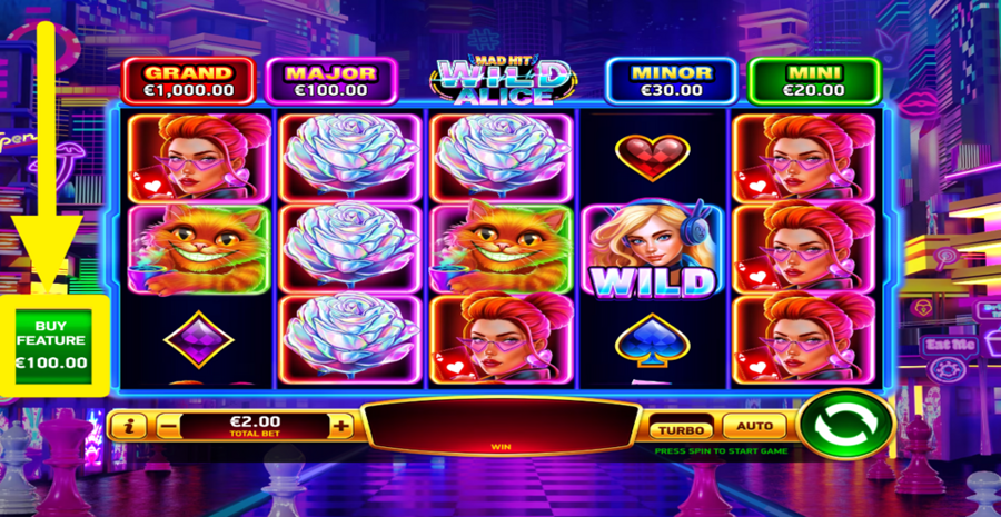 Mad Hit Wild Alice Buy Bonus