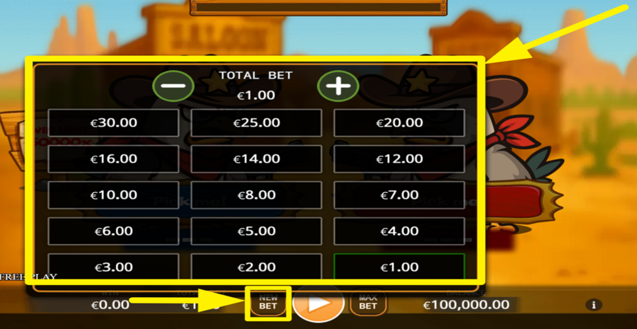 Mad West Chicken Adjust Bet