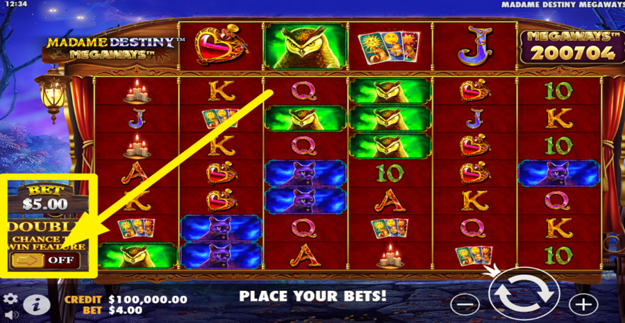 Madame Destiny Megaways Extra Bet