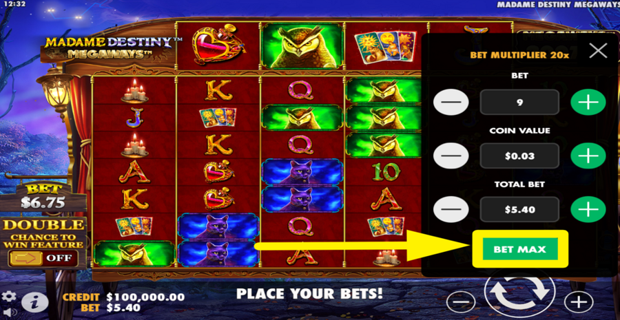 Madame Destiny Megaways Max Bet