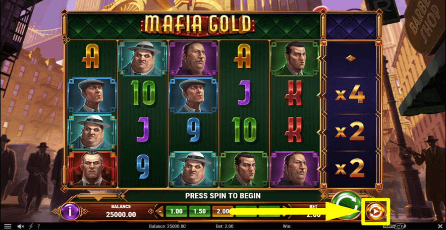 Mafia Gold Autoplay Feature