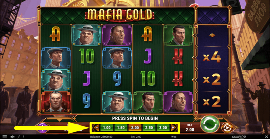 Mafia Gold Bet Value