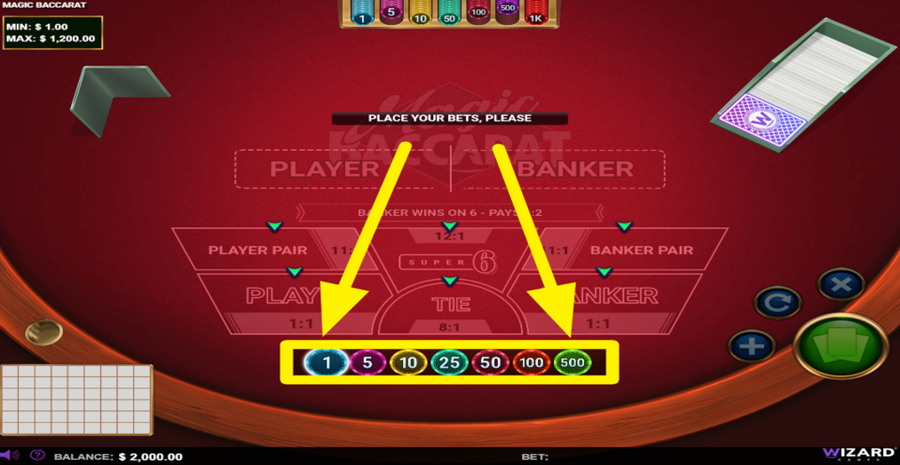 Magic Baccarat Place Bet