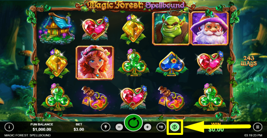 Magic Forest Spellbound Autoplay Feature