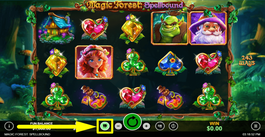 Magic Forest Spellbound Turbo Feature