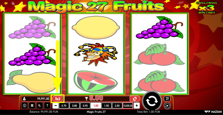 Magic Fruits 27 Gamble Feature