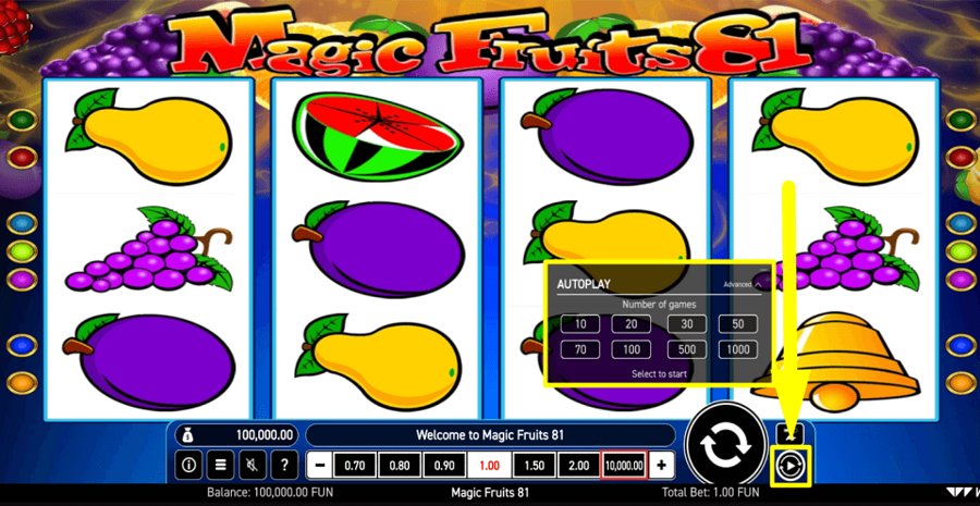 Magic Fruits 81 Autoplay Feature