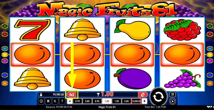 Magic Fruits 81 Gamble Feature