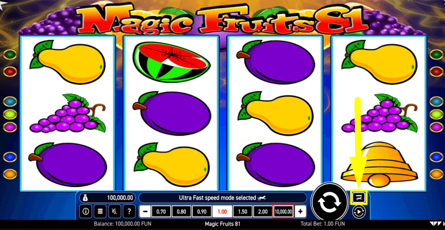 Magic Fruits 81 Speed Mode