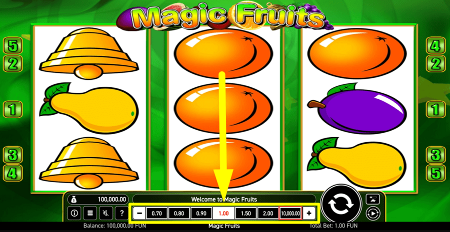 Magic Fruits Bet Value