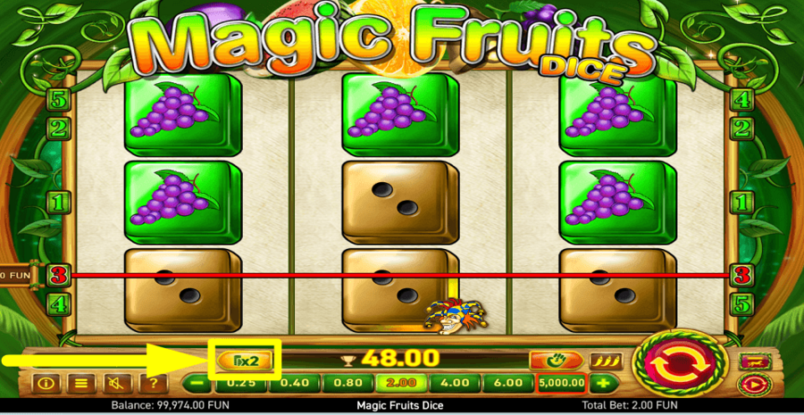 Magic Fruits Dice Gamble Feature