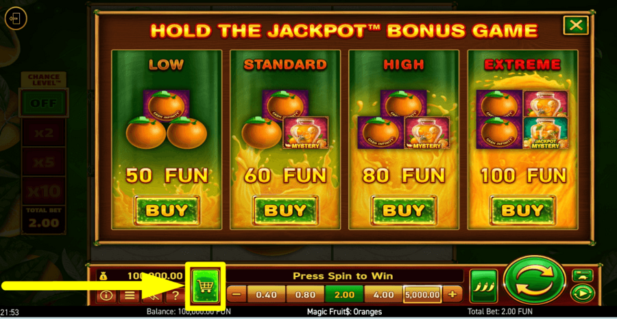 Magic Fruits Oranges Buy Feature