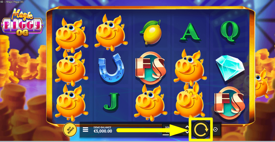 Magic Piggy Og Spin Button