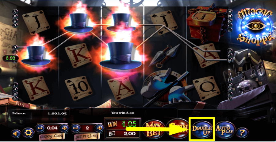 Magic Shoppe Double Up Feature