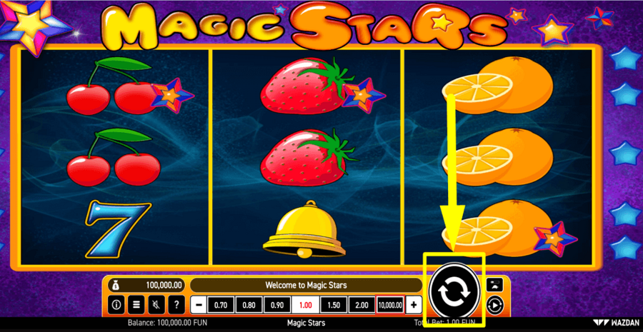 Magic Stars Play Button