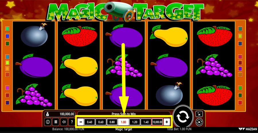 Magic Target Bet Value