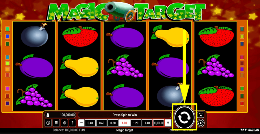 Magic Target Spin Button
