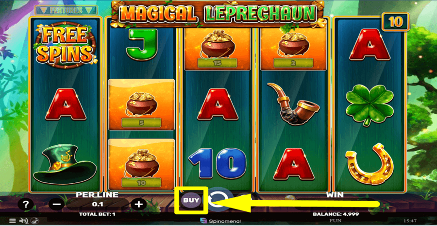Magical Leprechaun Buy Feature