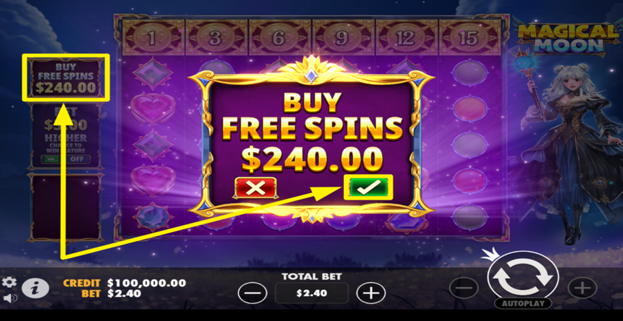 Magical Moon Buy Bonus