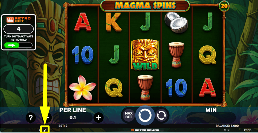 Magma Spins Turbo Feature