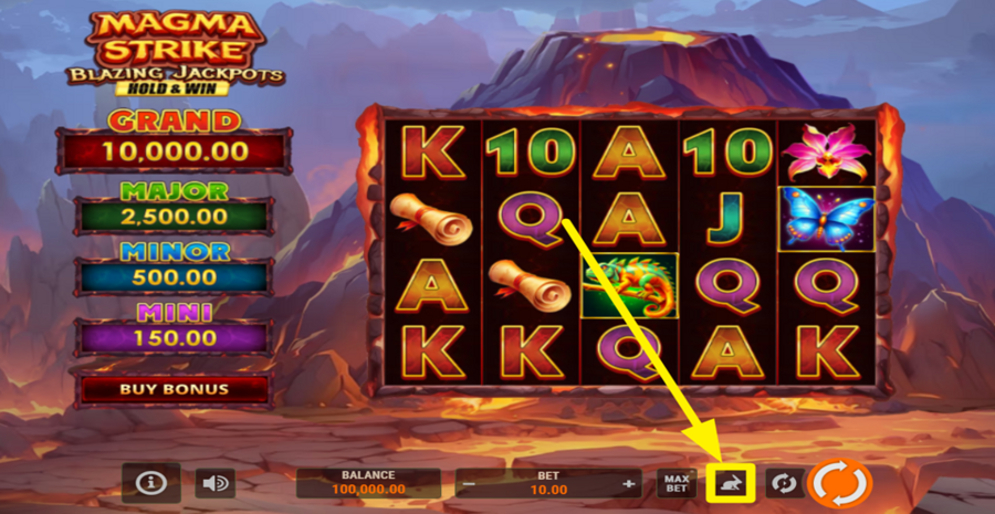 Magma Strike Blazing Jackpots Hold And Win Turbo