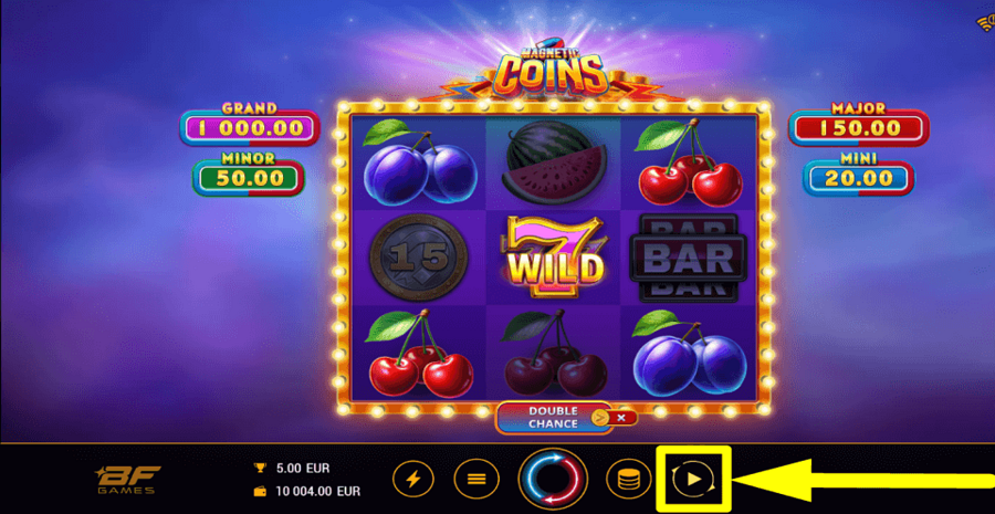 Magnetic Coins Autoplay Feature