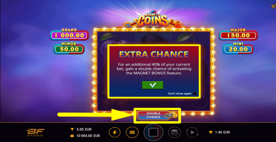 Magnetic Coins Chance Feature