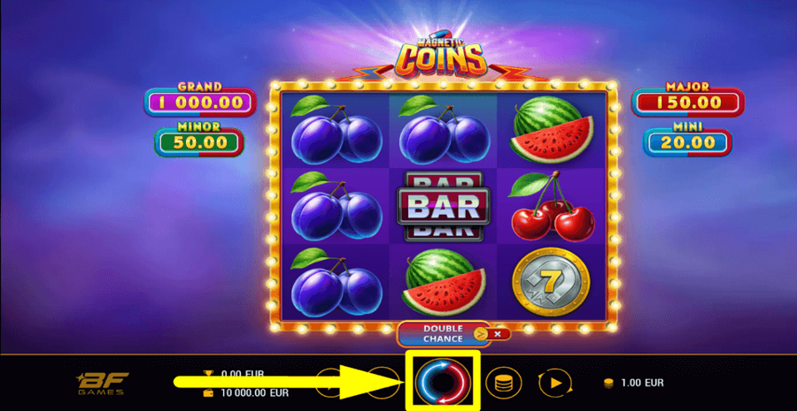 Magnetic Coins Spin Button