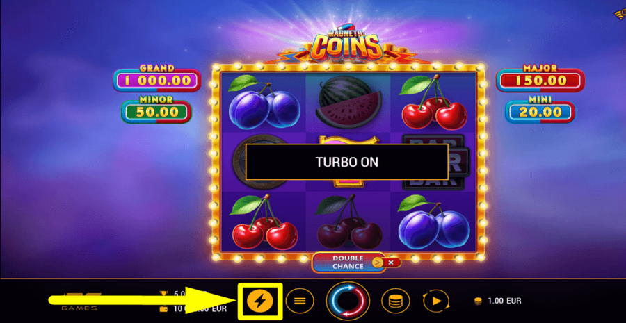 Magnetic Coins Turbo Feature