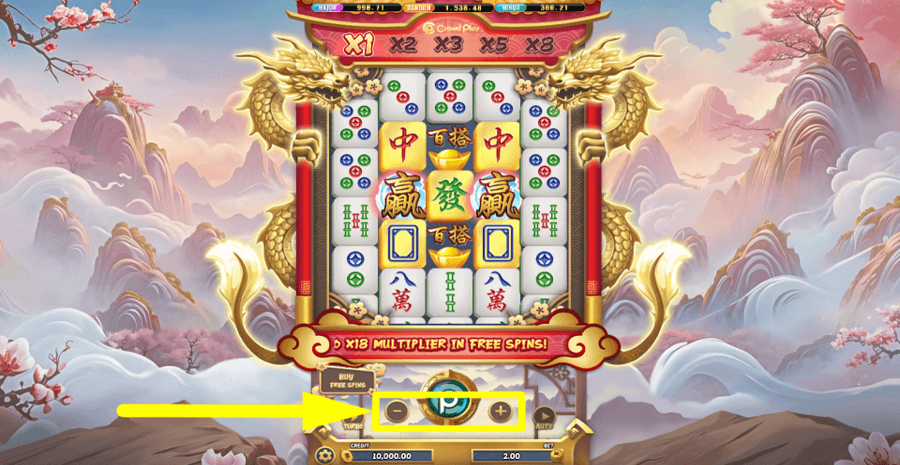 Mahjong Frenzy Bet Value