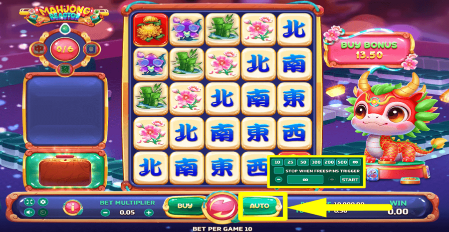 Mahjong Reactor Autoplay Feature
