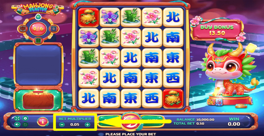 Mahjong Reactor Bet Value