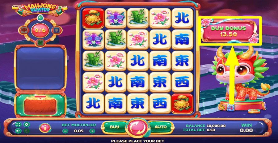 Mahjong Reactor Buy Feature