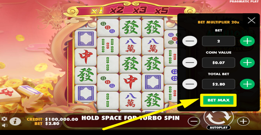 Mahjong Wins 3 Black Scatter Max Bet