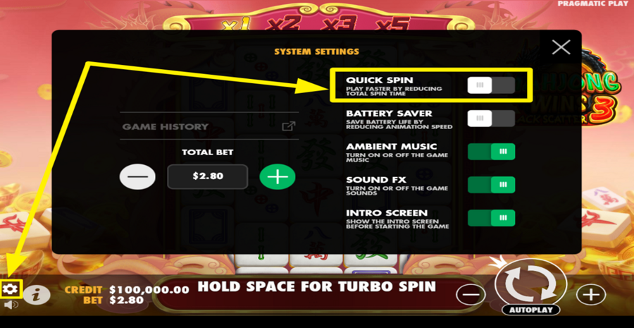 Mahjong Wins 3 Black Scatter Quick Spin