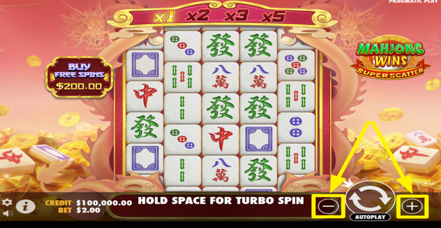 Mahjong Wins Super Scatter Adjust Bet