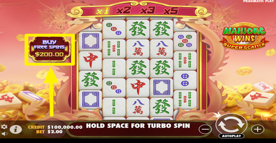 Mahjong Wins Super Scatter Buy Bonus